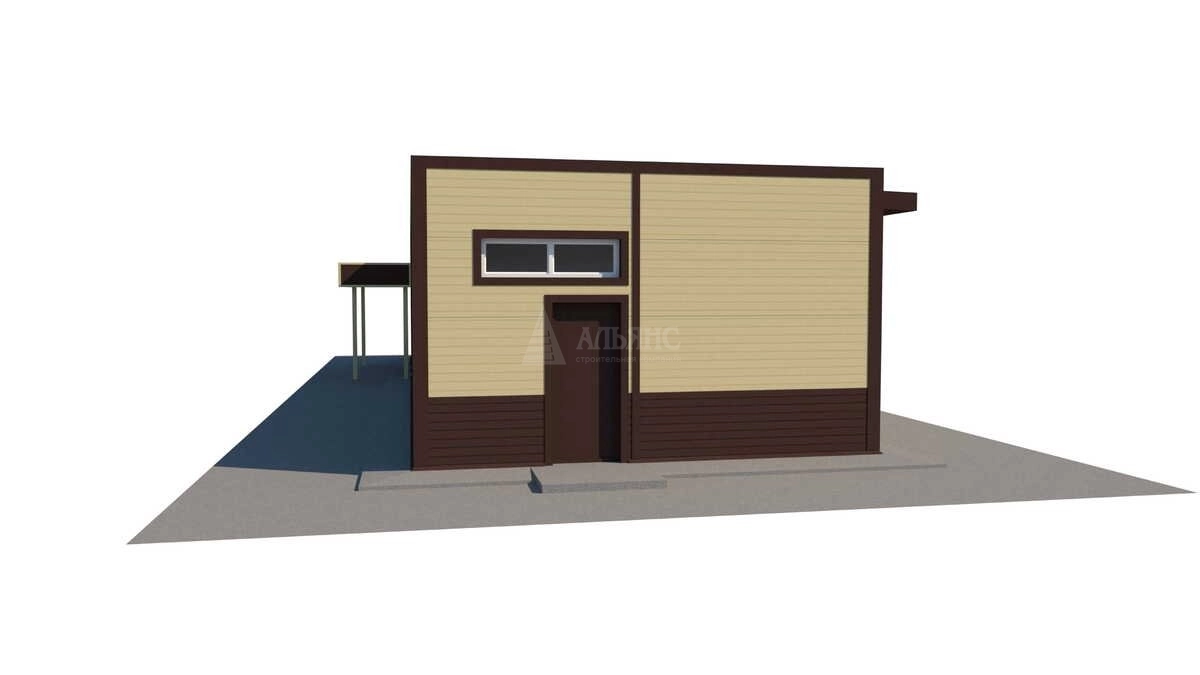 3D визуализация Магазин из сэндвич-панелей - фото 10