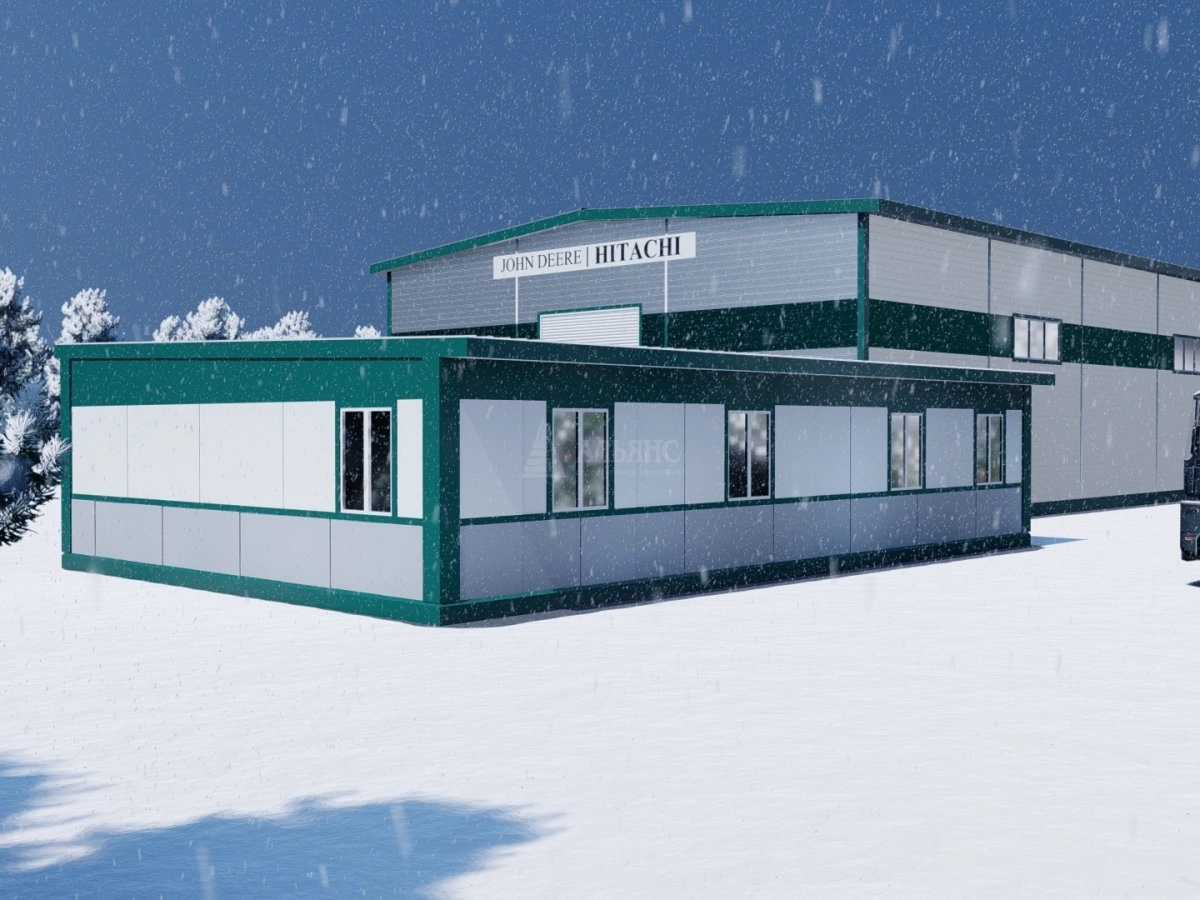 3D визуализация СТО из сэндвич-панелей - фото 5