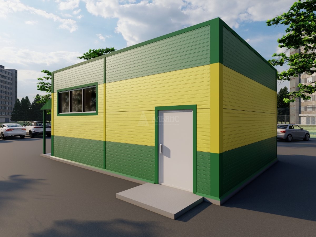 3D визуализация Павильон из сэндвич-панелей - фото 3