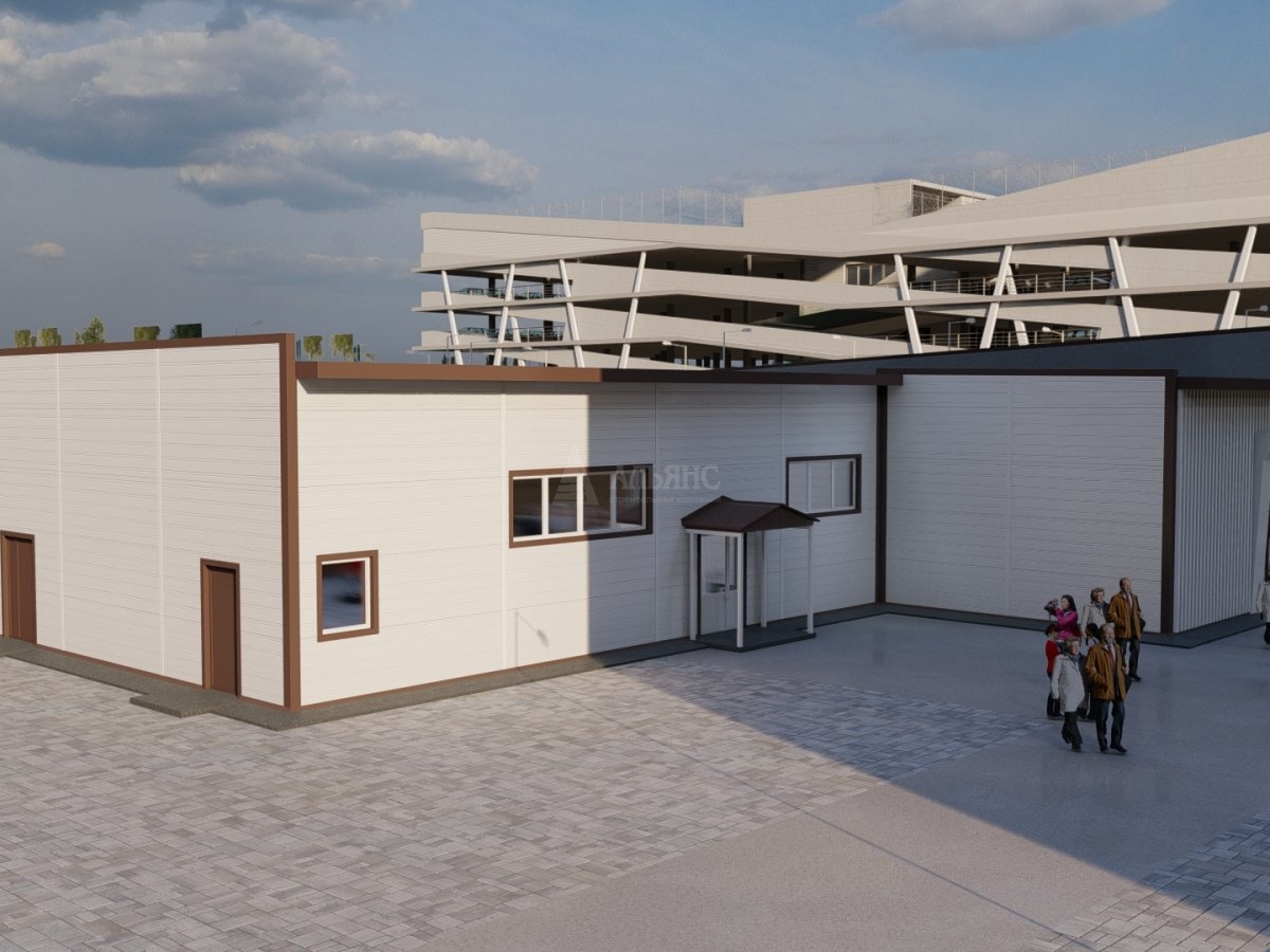 3D визуализация Магазин из сэндвич-панелей - фото 8
