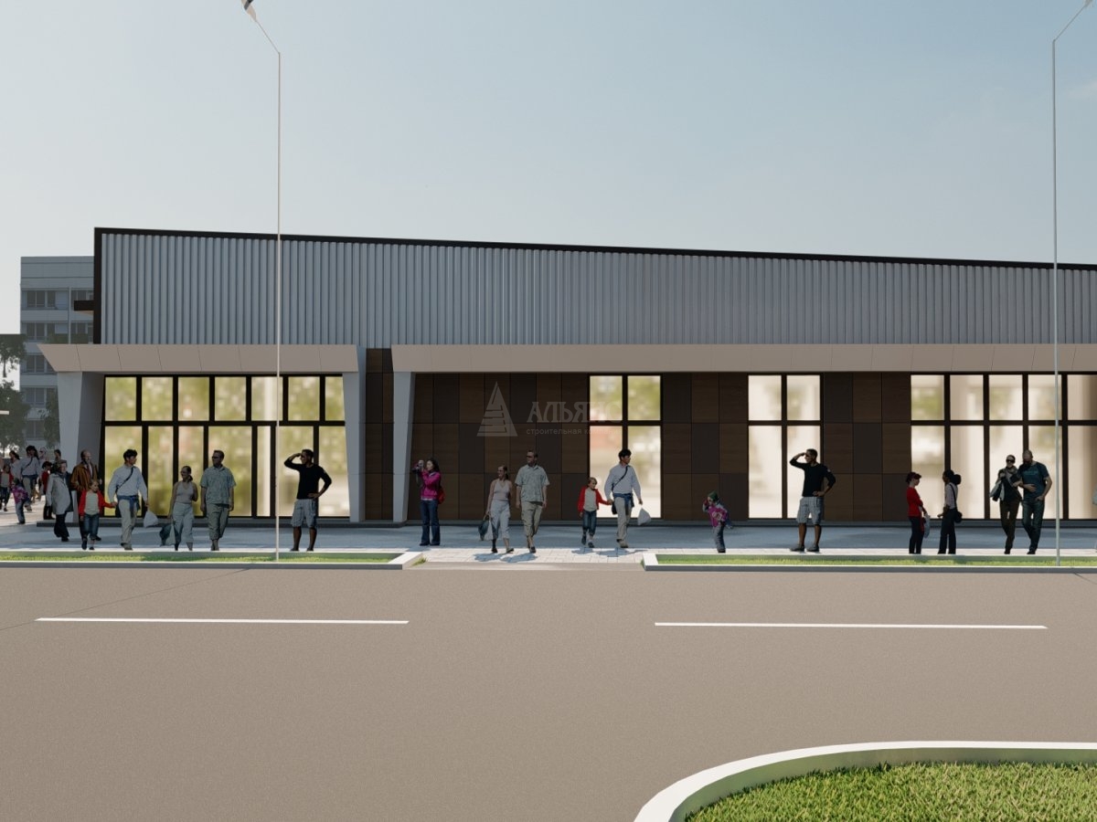 3D визуализация Магазин из сэндвич-панелей - фото 6