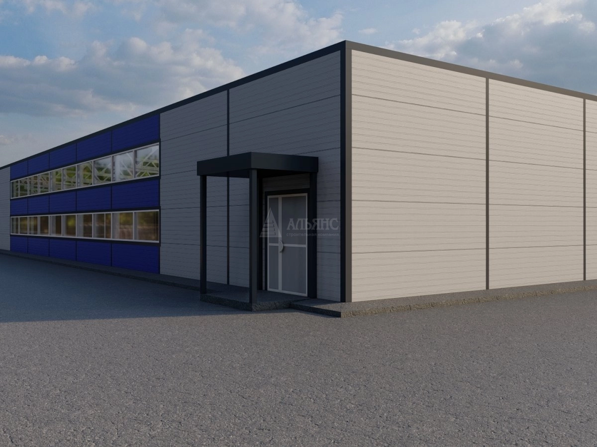 3D визуализация Магазин из сэндвич-панелей - фото 20
