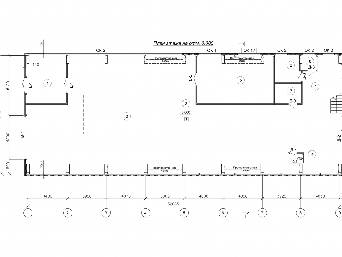 Планировка Склад-ангар из сэндвич-панелей -  фото 1