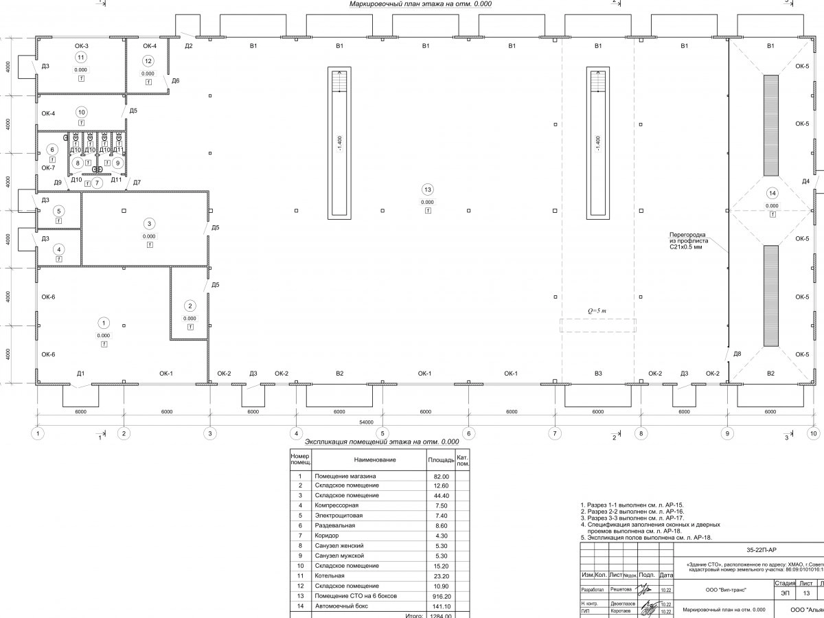 Планировка СТО из сэндвич-панелей -  фото 3