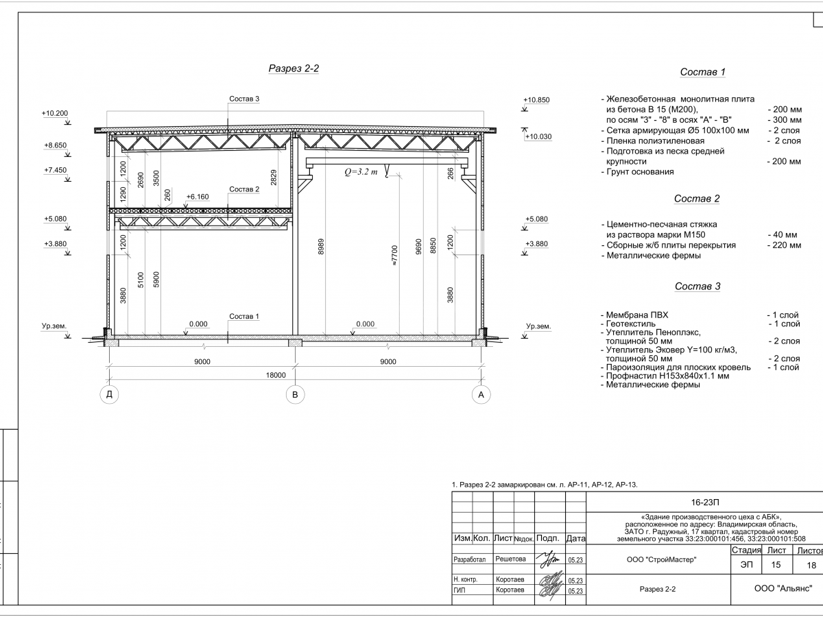 Планировка Цех с АБК из сэндвич-панелей -  фото 7