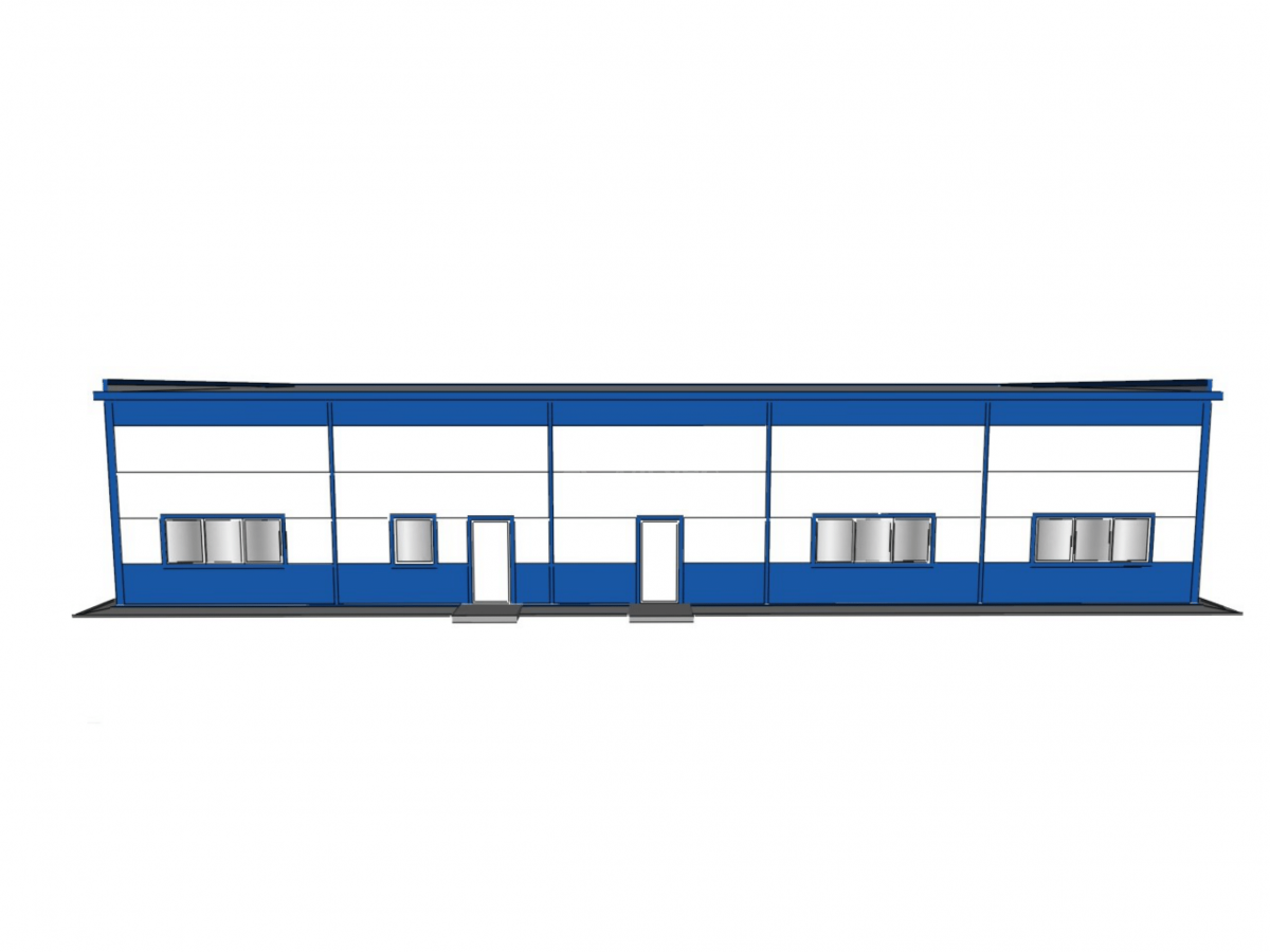 3D визуализация Автомойка из сэндвич-панелей - фото 9